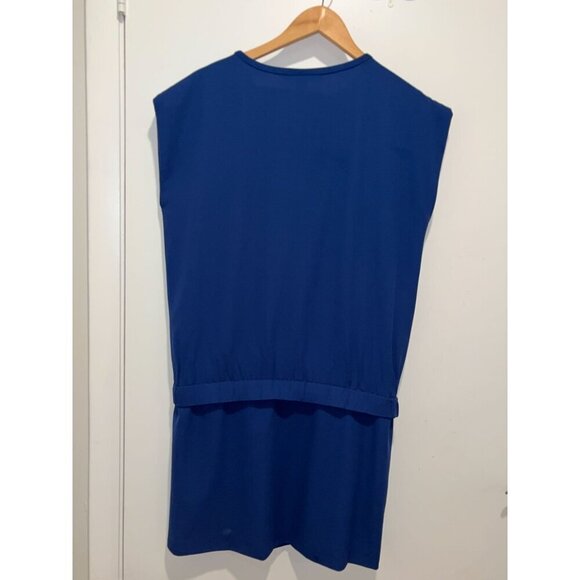Diane Von Furstenberg Blue Sleeveless Tunic Dress Size 4 - Picture 3 of 6